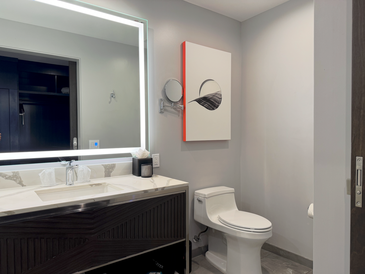 Hyatt Centric Las Olas Fort Lauderdale bathroom toilet sink