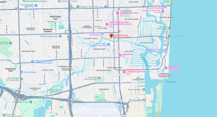 Hyatt Centric Las Olas Fort Lauderdale location Hyatt Centric Las Olas Fort Lauderdale location