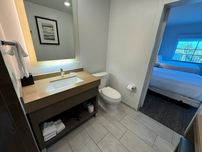Hyatt House Naples bathroom counter and toilet 
