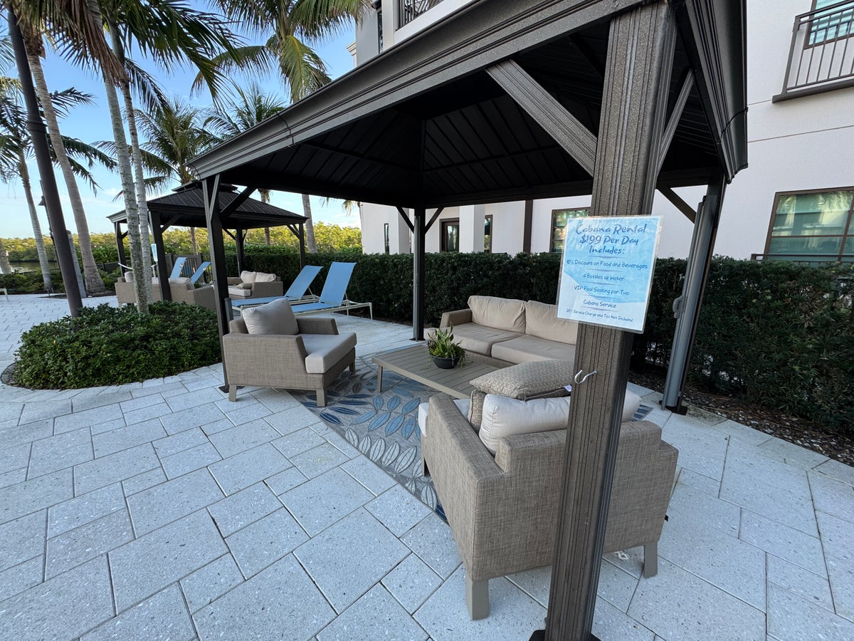 Hyatt House Naples cabanas for rent 