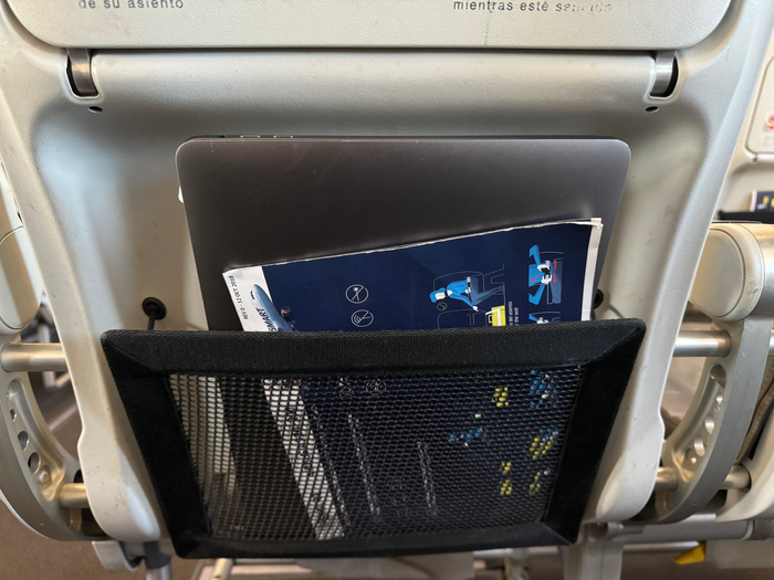 JetSmart A320 seatback pocket JetSmart A320 seatback pocket