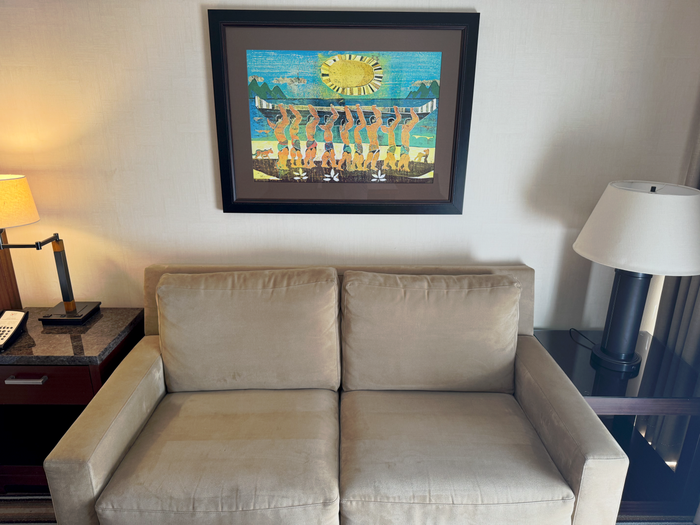 Maui Coast Hotel Kihei bedroom sofa