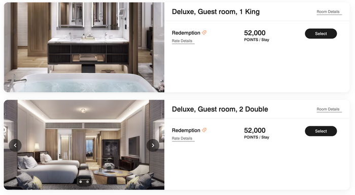 Ritz Carlton Bangkok Points 1 Ritz Carlton Bangkok Points rate 52k