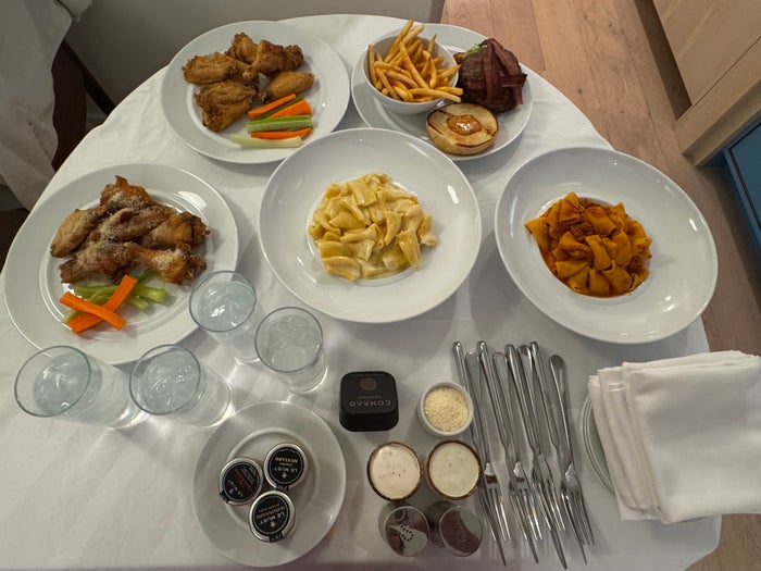 Room service meal dining Conrad Orlando Room service meal dining Conrad Orlando