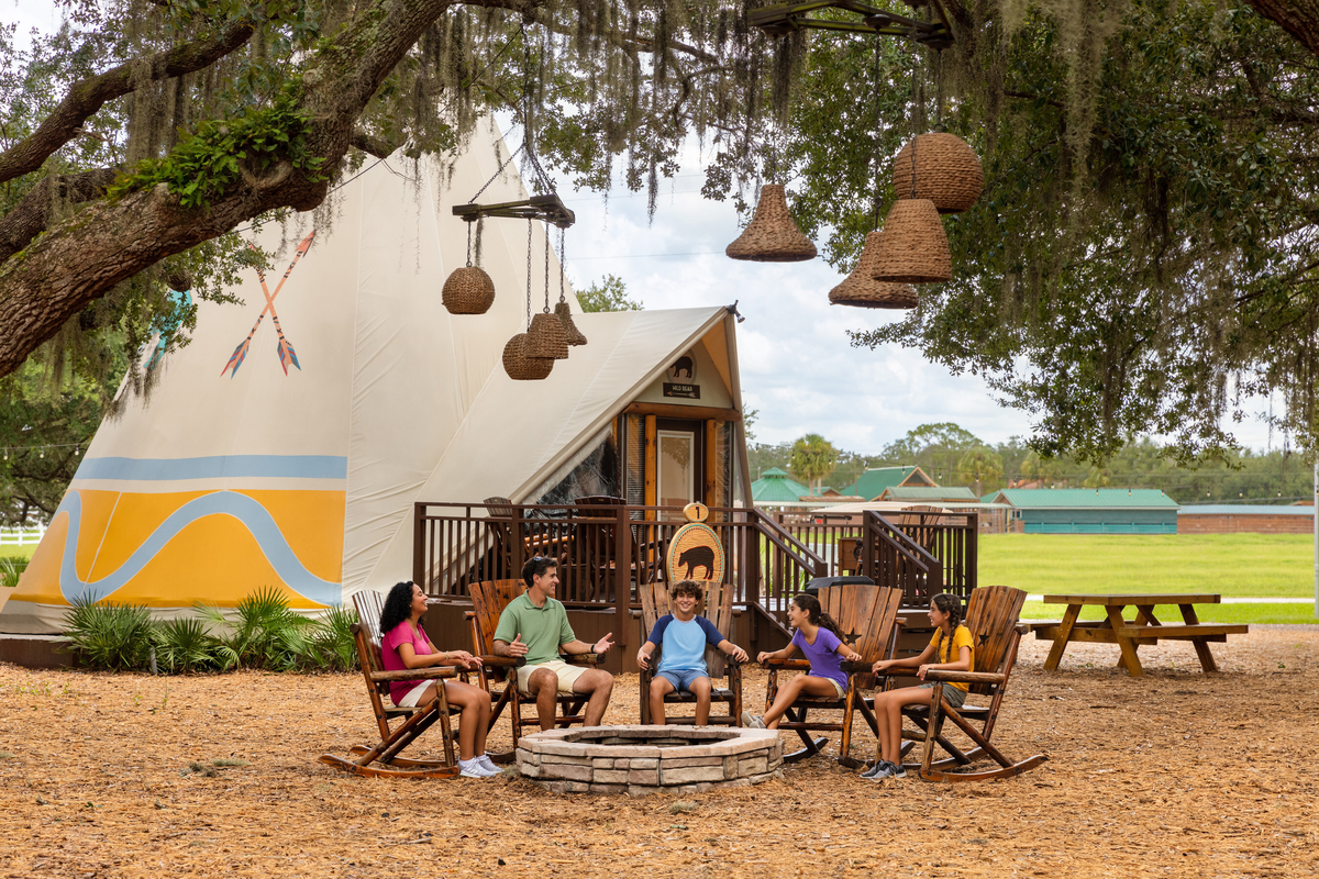 The Luxe Teepees at Westgate River Ranch Resort Rodeo in River Ranch Florida.