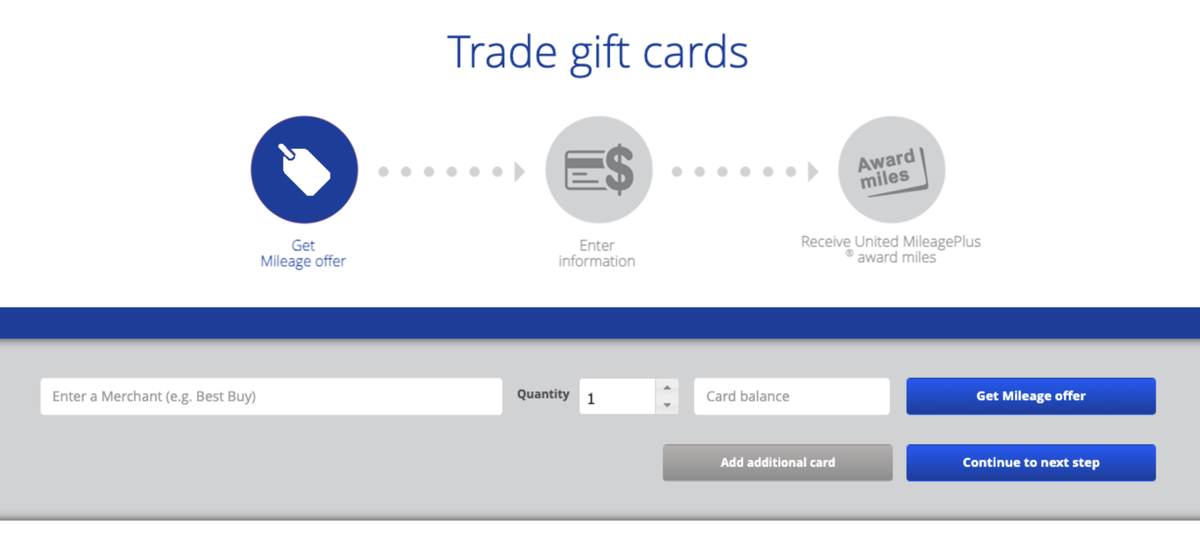 Trading In Gift Cards On The MileagePlus Gift Card Exchange