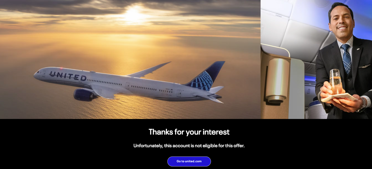 United Airlines buy up status 2025 not eligible