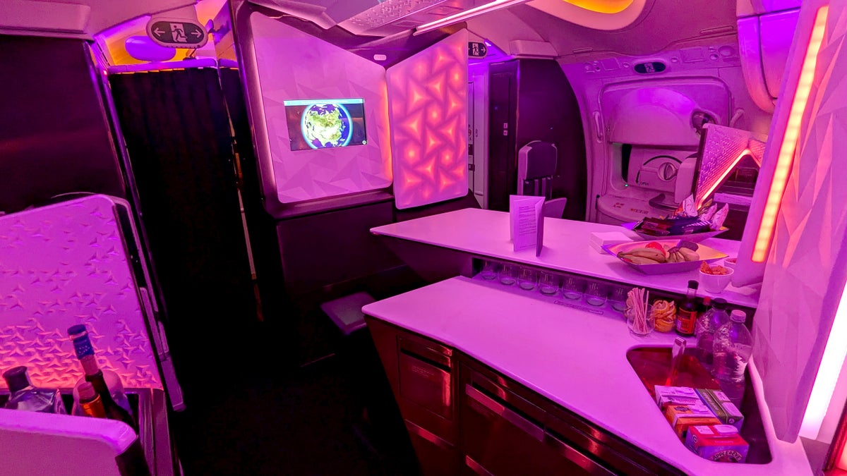 Virgin Atlantic B787 Upper Class Lounge Inflight