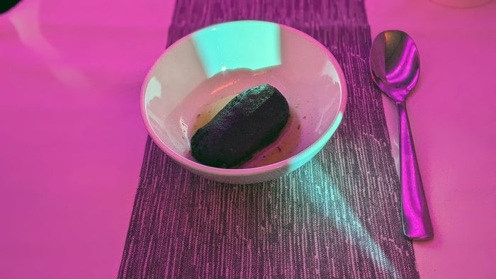 Virgin Atlantic B787 Upper Class Lunch Dessert Gulab Jamun Virgin Atlantic B787 Upper Class Lunch Dessert Gulab Jamun
