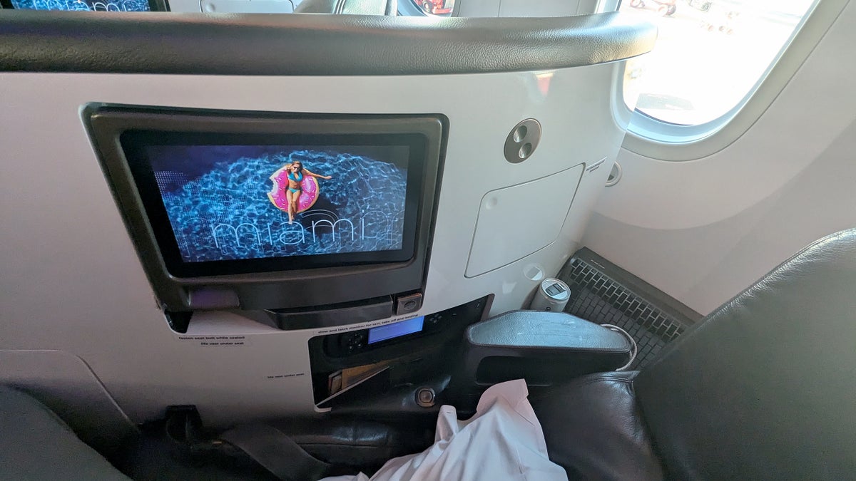 Virgin Atlantic B787 Upper Class Seat Armrest and Storage