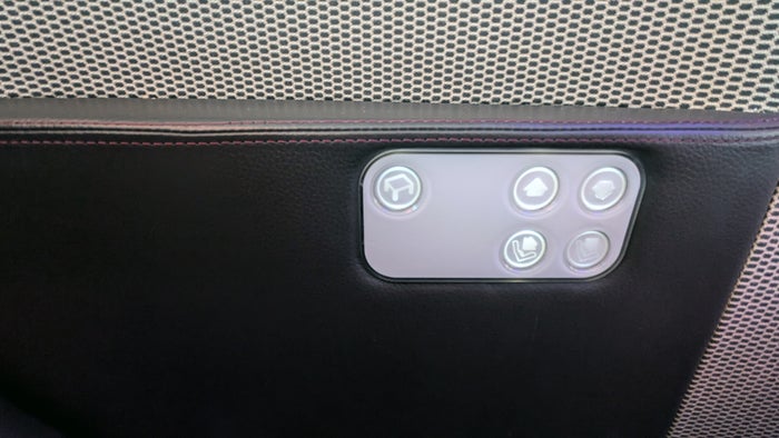 Virgin Atlantic B787 Upper Class Seat Controls Virgin Atlantic B787 Upper Class Seat Controls