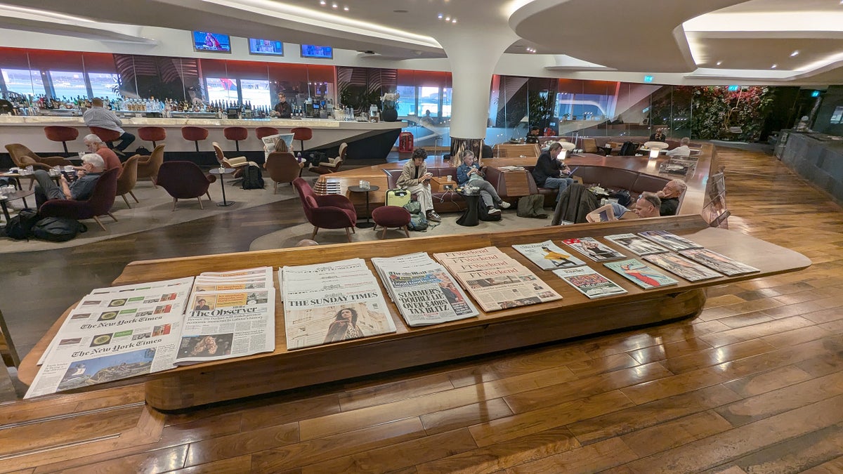 Virgin Atlantic Clubhouse Heathrow Sunken Lounge