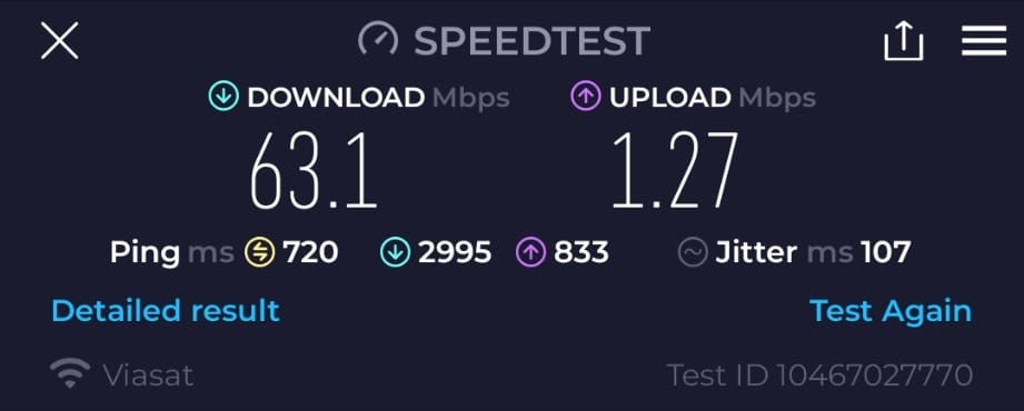 Virgin Atlantic Inflight WiFi Speeds