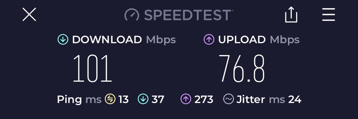 W Sao Paulo Brazil Marriott internet speed test