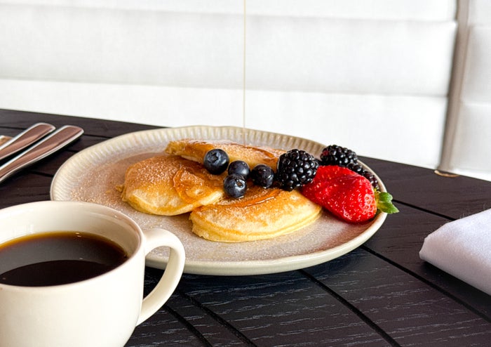 W Sao Paulo Brazil Marriott Baio breakfast pancakes W Sao Paulo Brazil Marriott Baio breakfast pancakes