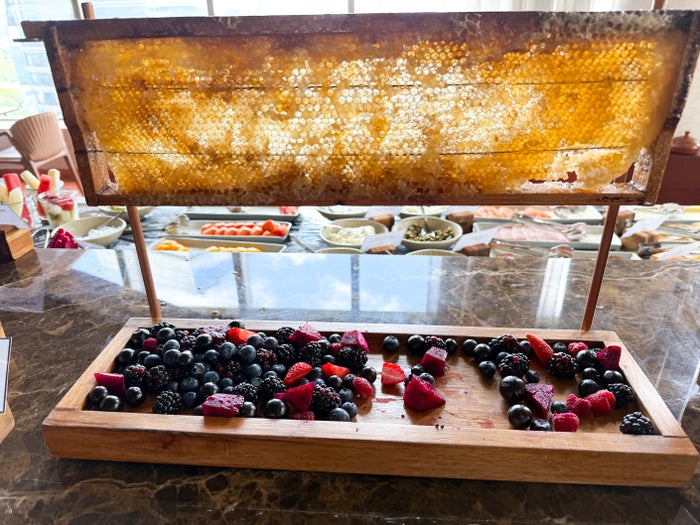 W Sao Paulo Brazil Marriott Baio breakfast buffet honey W Sao Paulo Brazil Marriott Baio breakfast buffet honey
