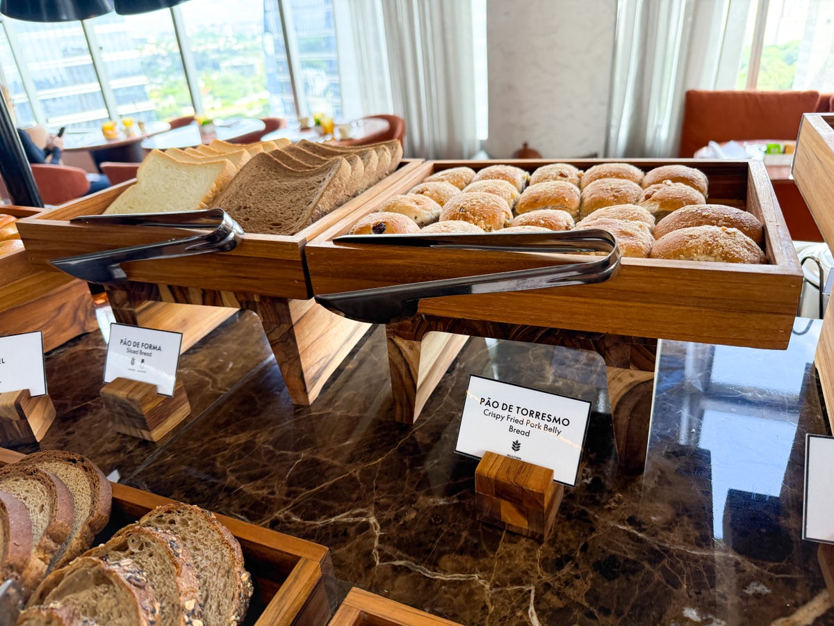 W Sao Paulo Brazil Marriott Baio breakfast buffet bread