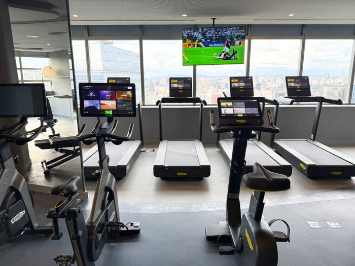 W Sao Paulo Brazil Marriott fitness center tv W Sao Paulo Brazil Marriott fitness center tv