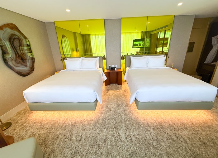 W Sao Paulo Brazil Marriott deluxe room queen beds W Sao Paulo Brazil Marriott deluxe room queen beds