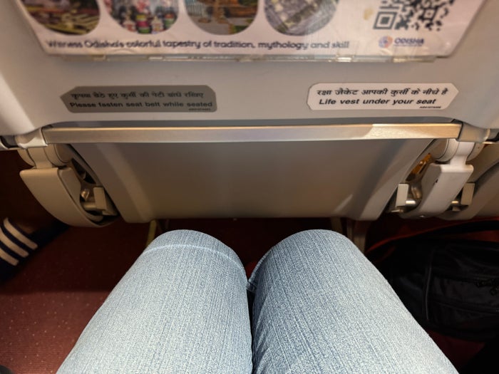 Air India A320 Economy DOH BOM legroom