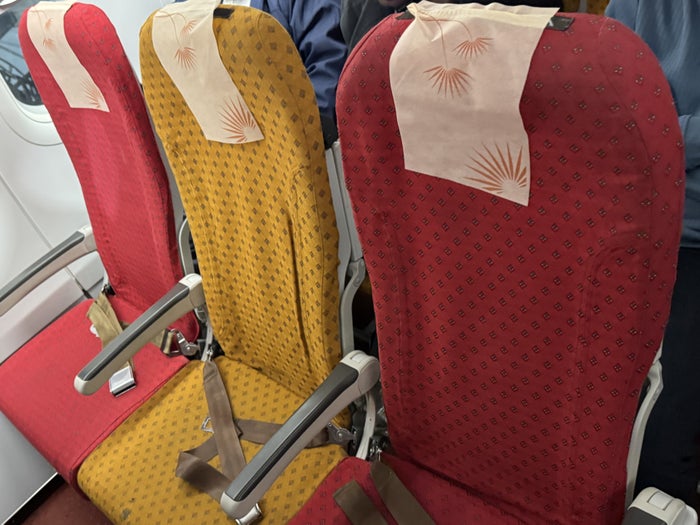 Air India A320 Economy DOH BOM row 14