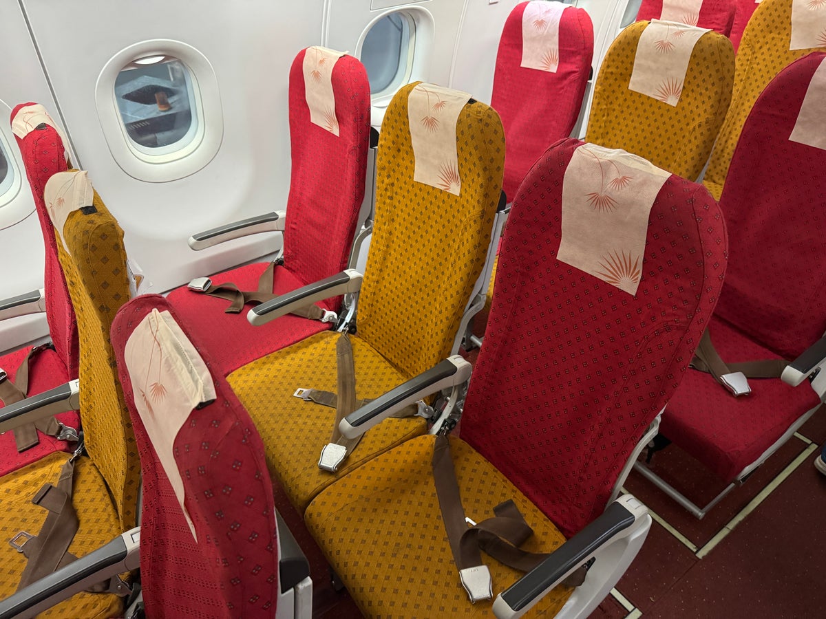 Air India A320 Economy DOH BOM seat detail
