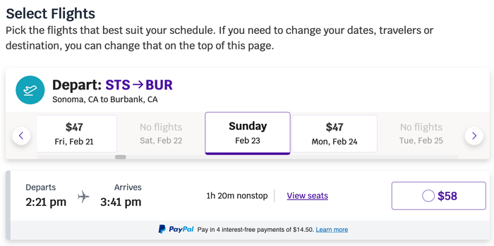 Avelo Airlines STS BUR search results Avelo Airlines STS BUR search results