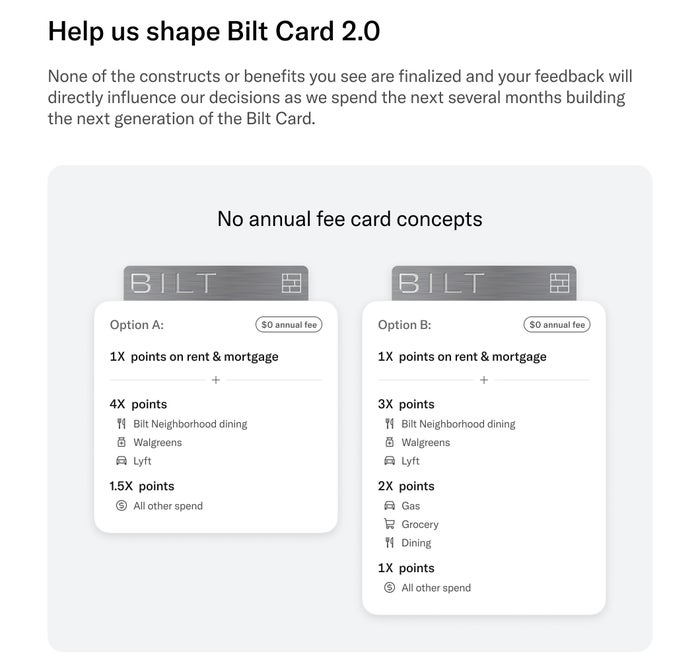 Bilt 2.0 survey no annual fee Bilt 2.0 survey no annual fee
