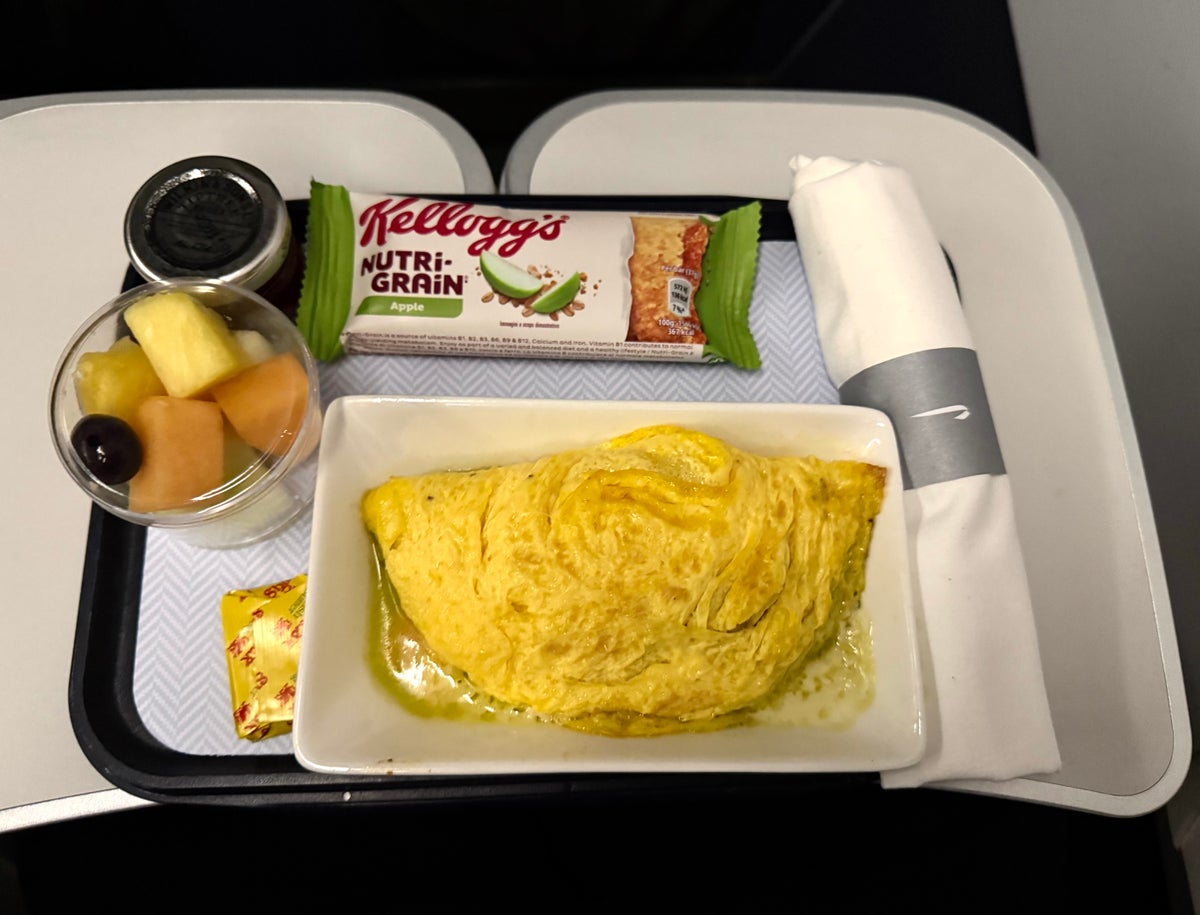 British Airways Club Europe Meal