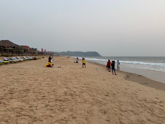 Candolim Beach entry from hotel