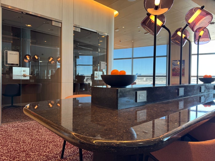 Capital One Lounge Las Vegas coworking table Capital One Lounge Las Vegas coworking table