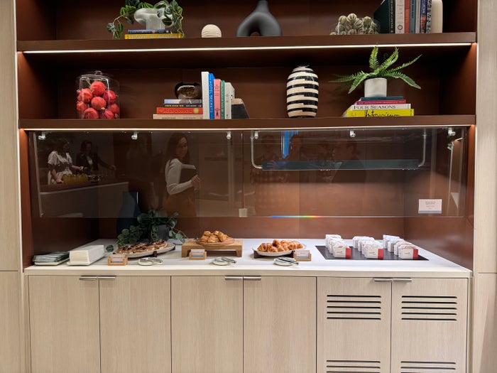 Capital One Lounge Las Vegas grab go pastries Capital One Lounge Las Vegas grab go pastries