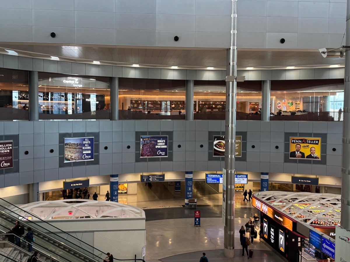 Capital One Lounge Las Vegas over atrium