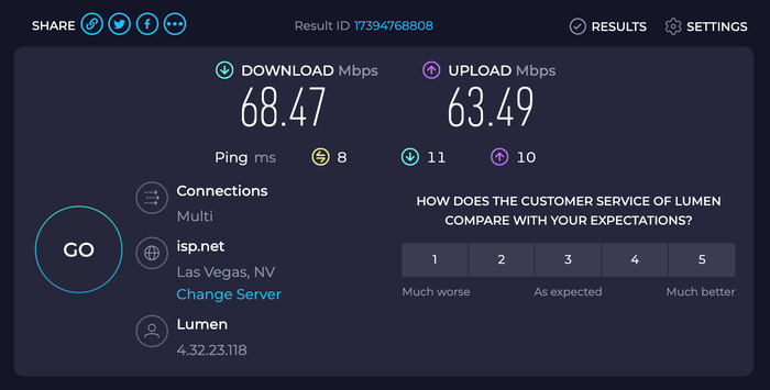 Capital One Lounge Las Vegas speed test Capital One Lounge Las Vegas speed test