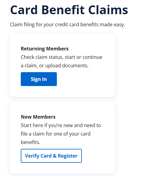 Chase Card Benefits login Chase Card Benefits login