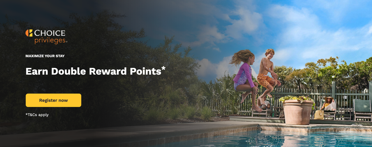 Choice Privileges double points promotion April 2025