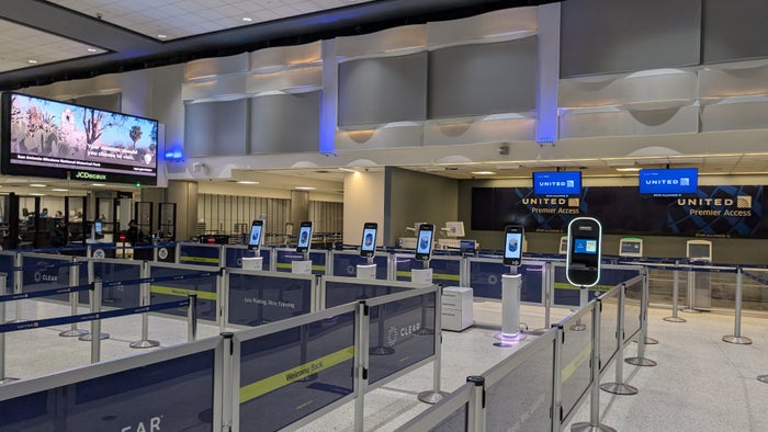 Clear kiosks at IAH Terminal C