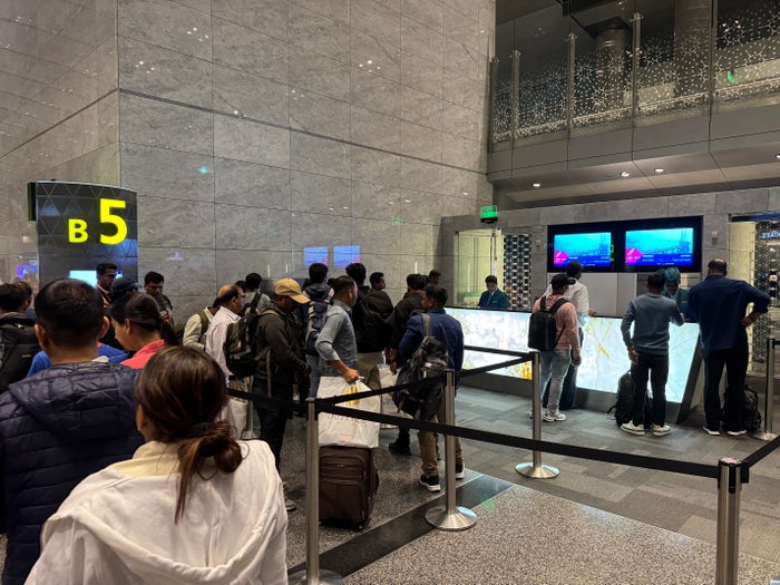 DOH Airport Air India gate B5