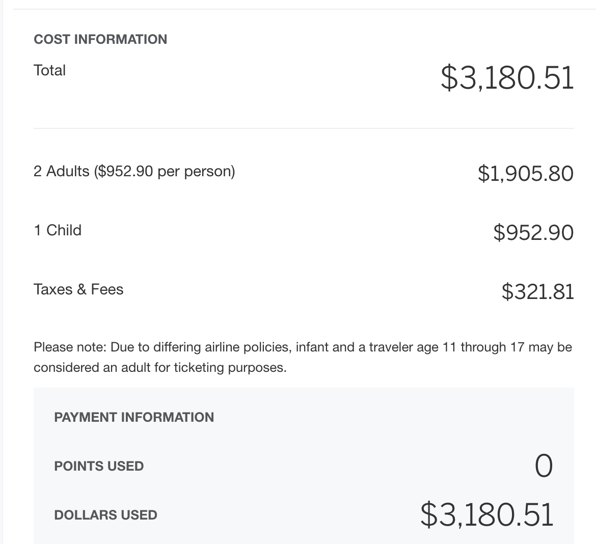 EWR PDX LGA flight receipt Feb 2025