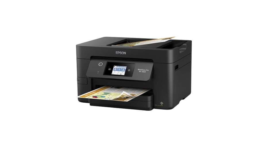 Epson WorkForce Pro WF 3820 Wireless Color All In One Inkjet Printer with Fax