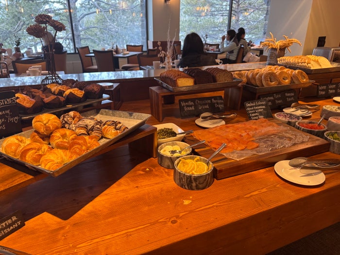 Everline Resort Spa Destination Hyatt Cascades breakfast buffet pastries Everline Resort Spa Destination Hyatt Cascades breakfast buffet pastries