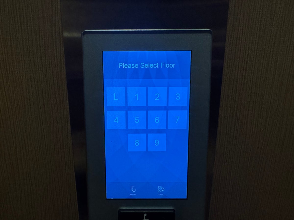 Everline Resort Spa Destination Hyatt elevator controls