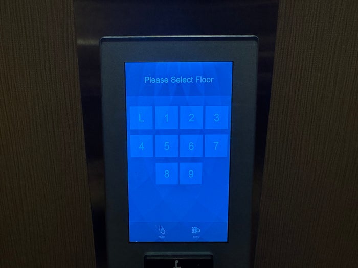 Everline Resort Spa Destination Hyatt elevator controls Everline Resort Spa Destination Hyatt elevator controls