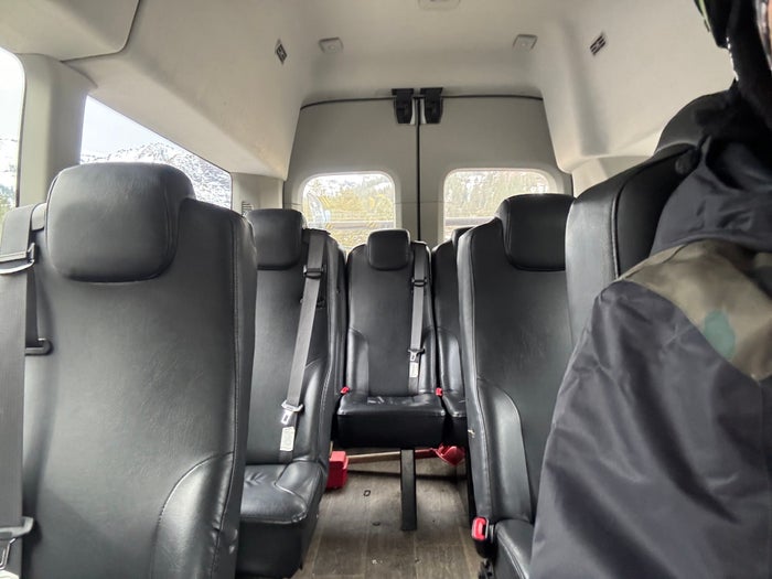 Everline Resort Spa Destination Hyatt seats in shuttle Everline Resort Spa Destination Hyatt seats in shuttle