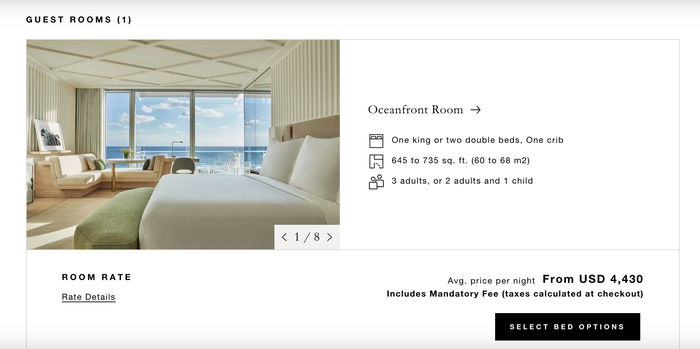 Four Seasons Surf Club Oceanfront Cash Cost Feb 1