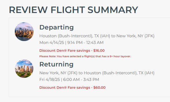 Frontier IAH JFK Frontier IAH JFK