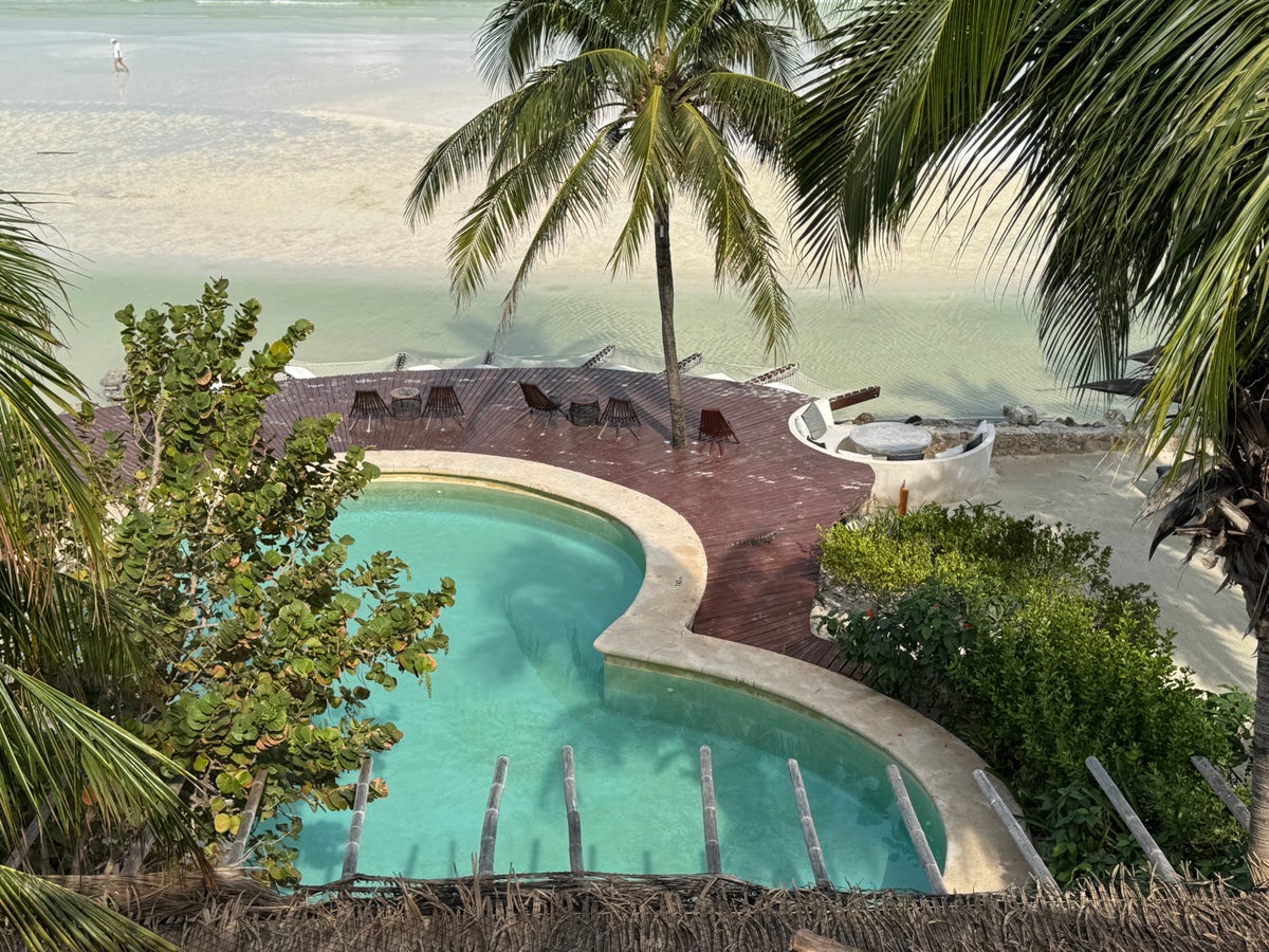 Hotel Villas Flamingos view from yoga room