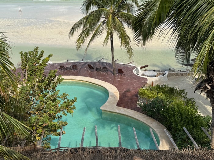 Hotel Villas Flamingos view from yoga room