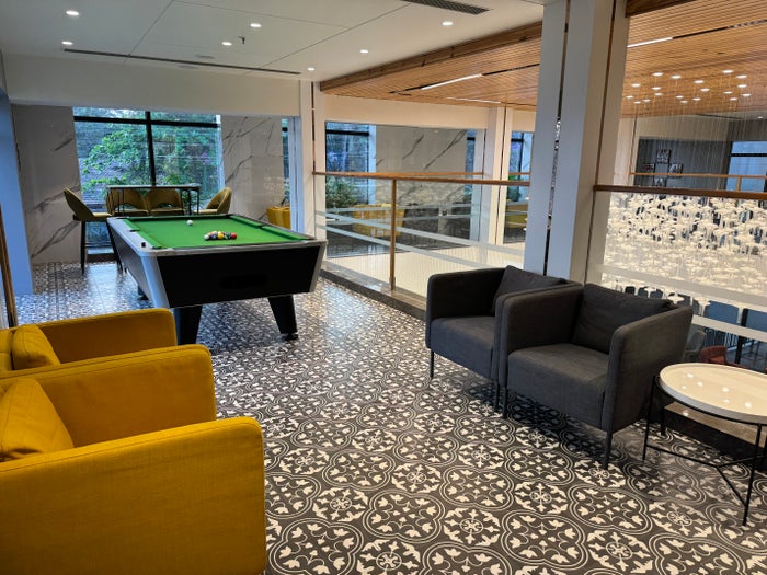 Hyatt Place Goa Candolim first floor lobby seating