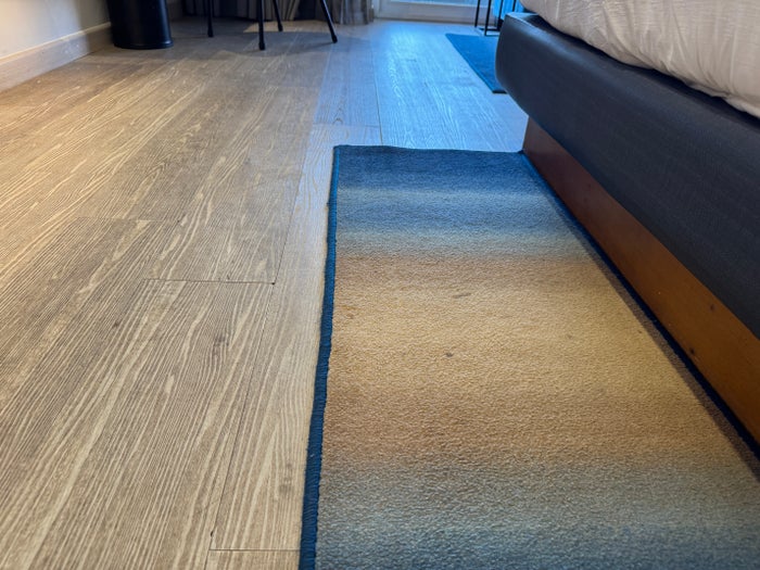 Hyatt Place Goa Candolim king room worn carpet